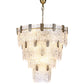 Jacques Brass Crystal Round Chandelier-Meet Lighting