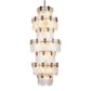 Jacques Brass Crystal Round Chandelier-Meet Lighting