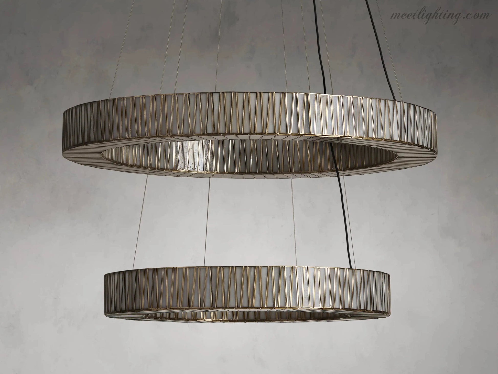 Jeunet 2-Tier Round Chandelier-Meet Lighting