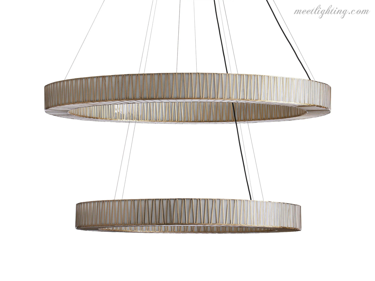 Jeunet 2-Tier Round Chandelier-Meet Lighting