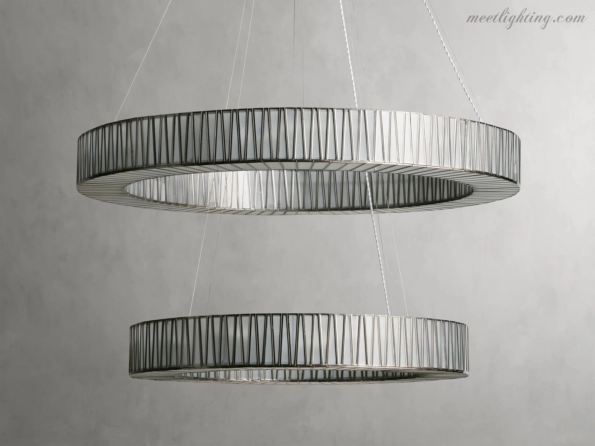 Jeunet 2-Tier Round Chandelier-Meet Lighting