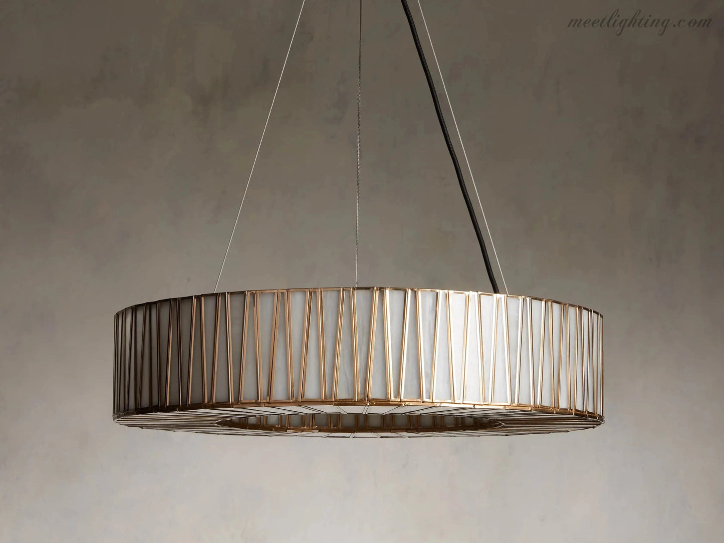 Jeunet Round Chandelier-Meet Lighting