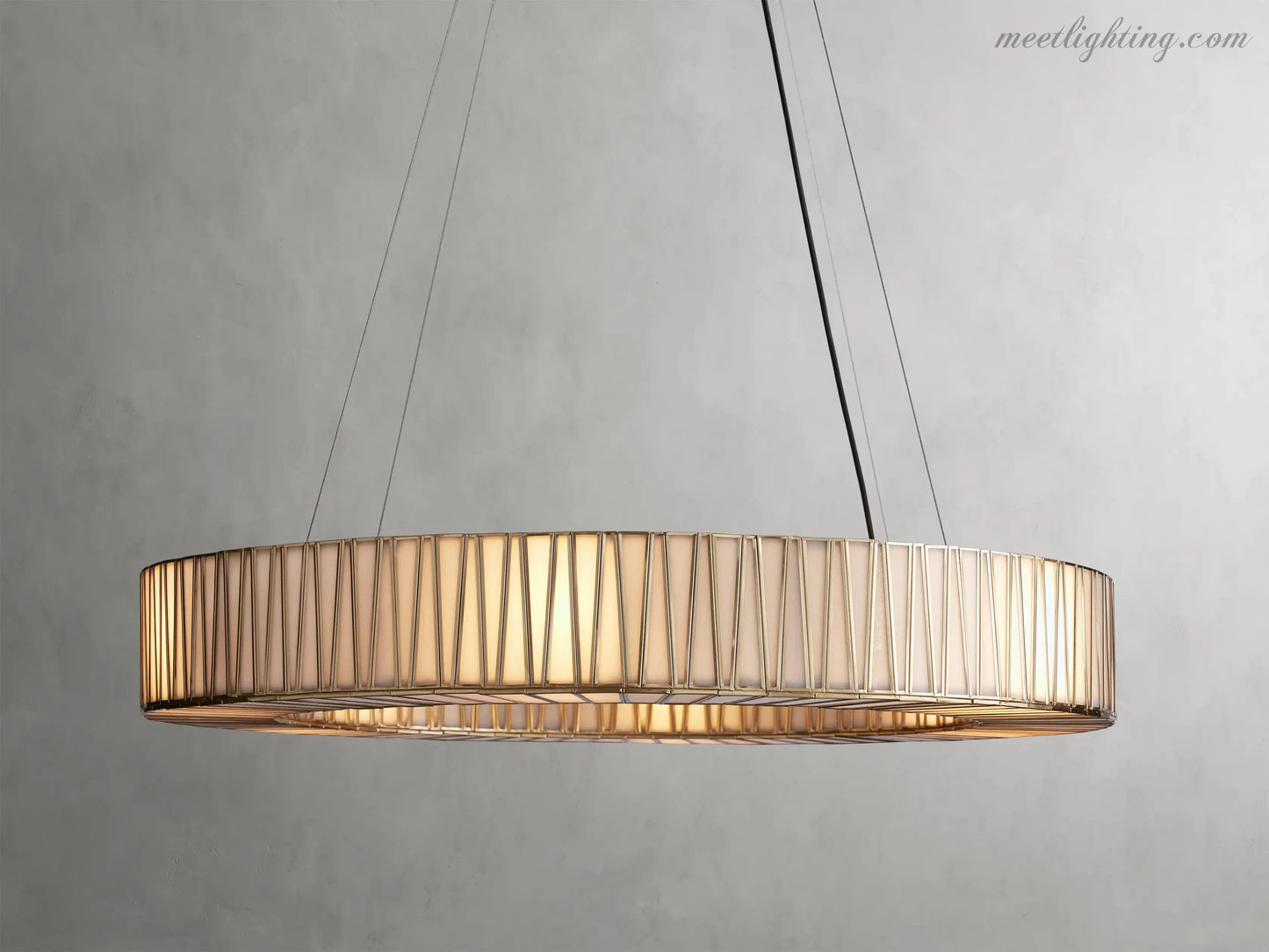 Jeunet Round Chandelier-Meet Lighting