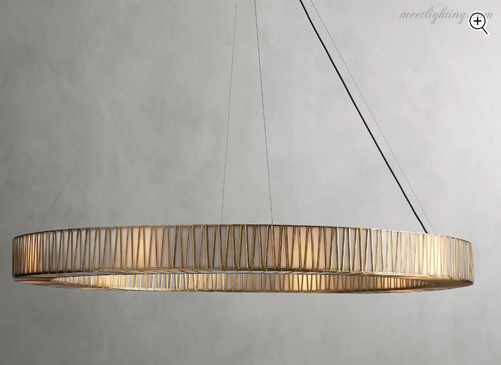 Jeunet Round Chandelier-Meet Lighting