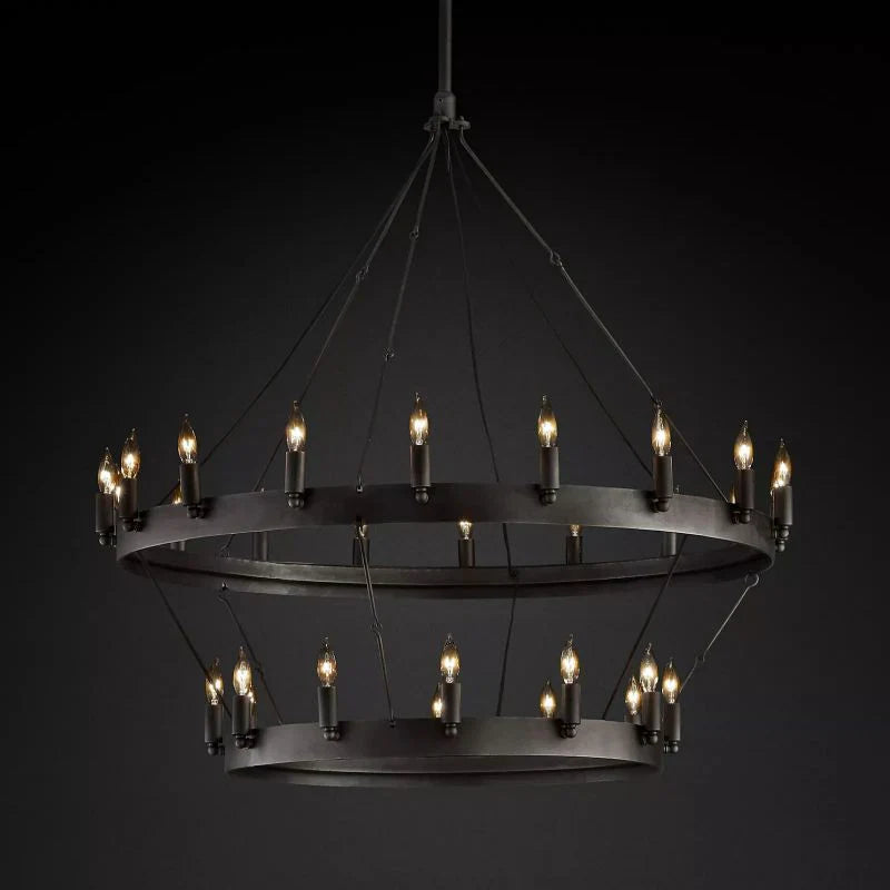 Camino Vintage Candelabra/Filament Round Chandelier