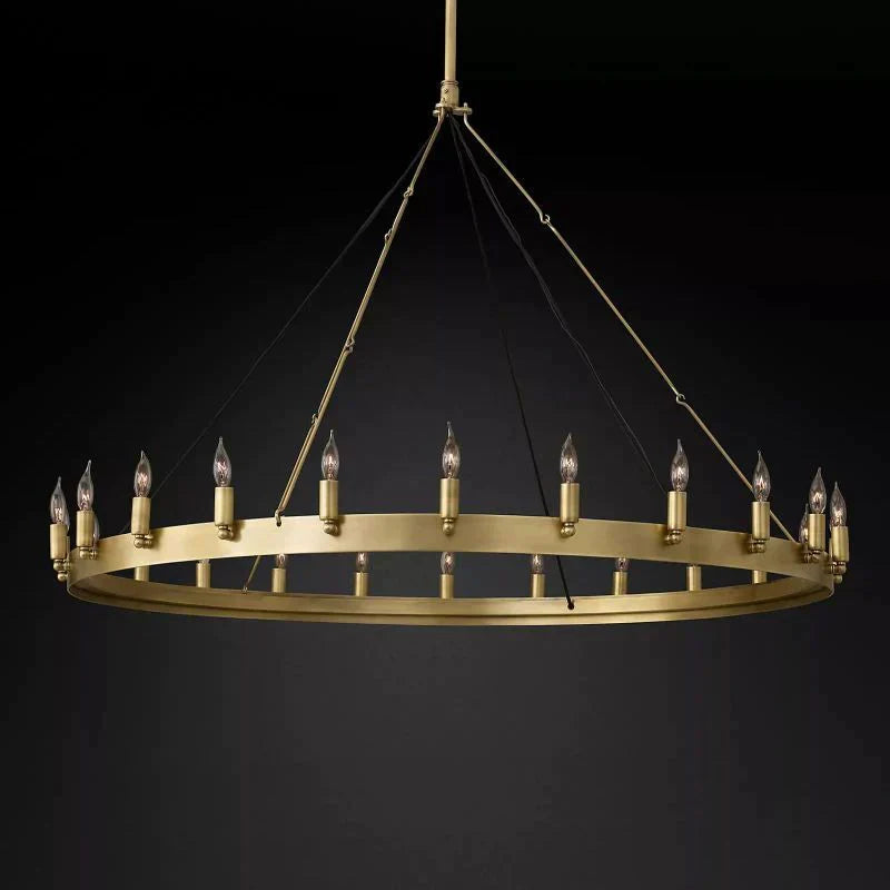 Camino Vintage Candelabra/Filament Round Chandelier