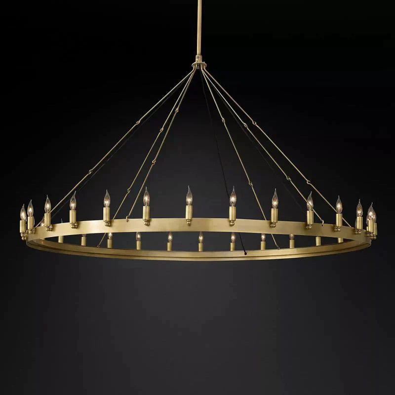 Camino Vintage Candelabra/Filament Round Chandelier