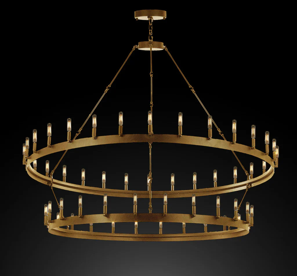 Camino Vintage Candelabra/Filament Round Chandelier