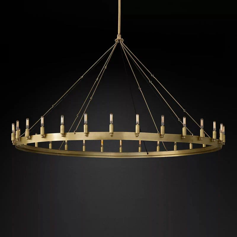 Camino Vintage Candelabra/Filament Round Chandelier