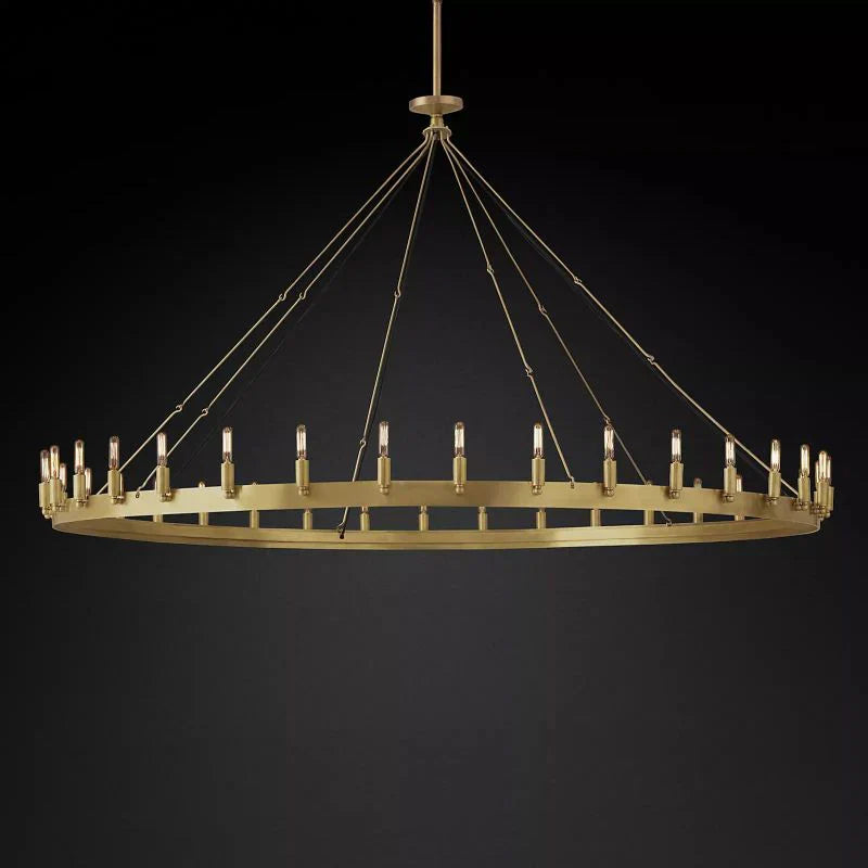 Camino Vintage Candelabra/Filament Round Chandelier