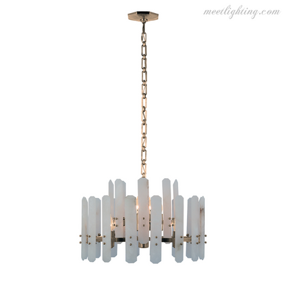 Juliet Bonnington Alabaster Small Chandelier-Meet Lighting