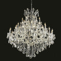 Crystal chandelier with multiple lights