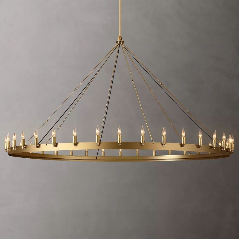 Camino Vintage Candelabra Round Chandelier - thebelacan