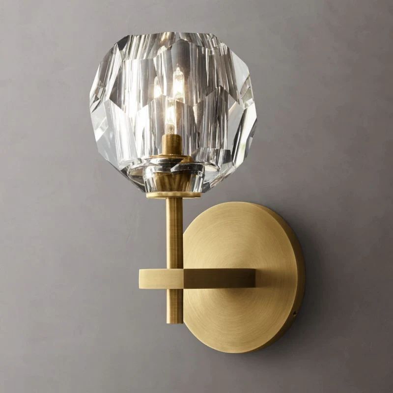 Boule Glass Short Wall Sconce