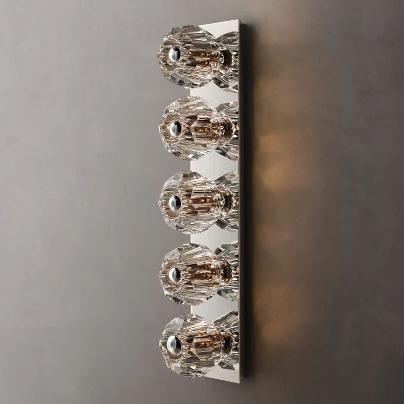 Kristal Clear Glass Linear Wall Lamp (long) chandeliers for dining room,chandeliers for stairways,chandeliers for foyer,chandeliers for bedrooms,chandeliers for kitchen,chandeliers for living room Rbrights   