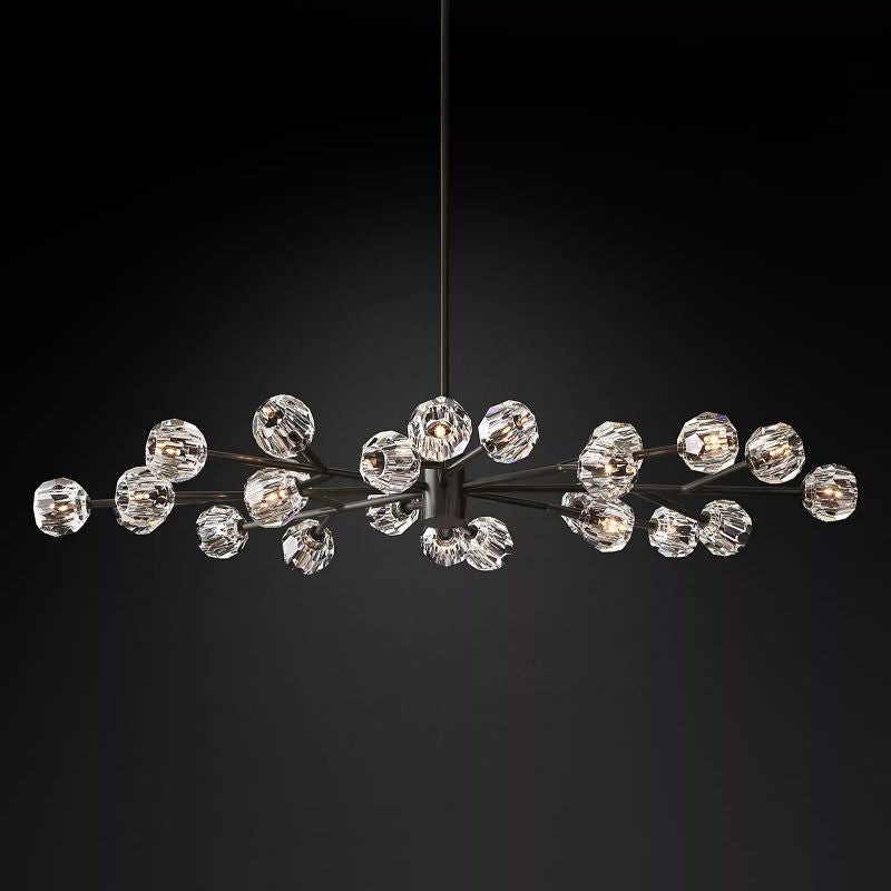 Kristal Clear Glass Oval Chandelier 72" chandeliers for dining room,chandeliers for stairways,chandeliers for foyer,chandeliers for bedrooms,chandeliers for kitchen,chandeliers for living room Rbrights   