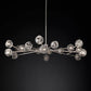 Kristal Clear Glass Round Chandelier 60" chandeliers for dining room,chandeliers for stairways,chandeliers for foyer,chandeliers for bedrooms,chandeliers for kitchen,chandeliers for living room Rbrights Polished Nickel  