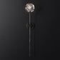 Kristal Glass Wall Lamp (long) chandeliers for dining room,chandeliers for stairways,chandeliers for foyer,chandeliers for bedrooms,chandeliers for kitchen,chandeliers for living room Rbrights Matte Black Clear 