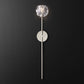 Kristal Glass Wall Lamp (long) chandeliers for dining room,chandeliers for stairways,chandeliers for foyer,chandeliers for bedrooms,chandeliers for kitchen,chandeliers for living room Rbrights Polished Nickel Clear 