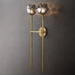 Kristal Glass Double Wall Lamp (long) chandeliers for dining room,chandeliers for stairways,chandeliers for foyer,chandeliers for bedrooms,chandeliers for kitchen,chandeliers for living room Rbrights Lacquered Burnished Brass Smoke 