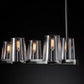 Kuseau Glass Linear Chandelier 49"-Meet Lighting