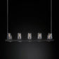 Kuseau Glass Linear Chandelier 49"-Meet Lighting