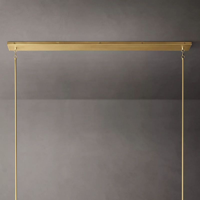 Kuseau Glass Linear Chandelier 60"-MEET LIGHTING