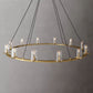 Kuseau Glass Round Chandelier 60"-Meet Lighting