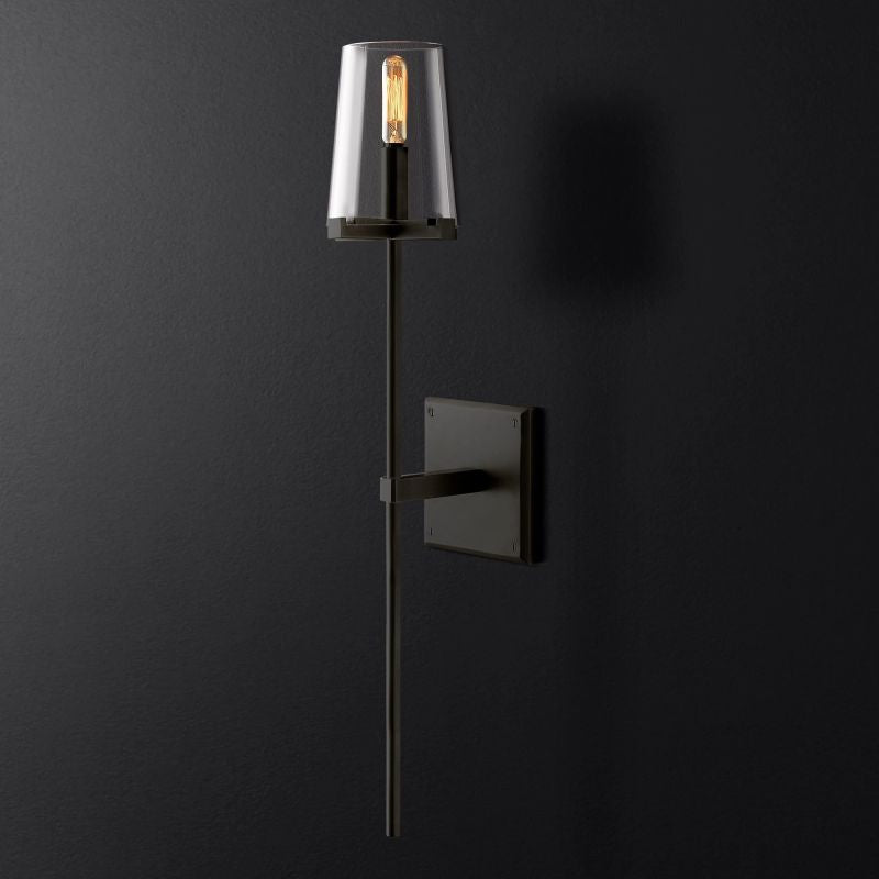 Kuseau Torrch Sconce wall sconce for bedroom,wall sconce for dining room,wall sconce for stairways,wall sconce for foyer,wall sconce for bathrooms,wall sconce for kitchen,wall sconce for living room Rbrights Matte Black  