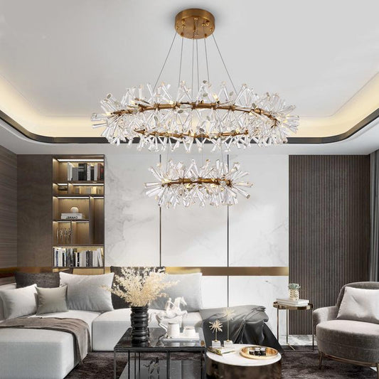 Kylia Ring Crystal Chandelier-Meet Lighting