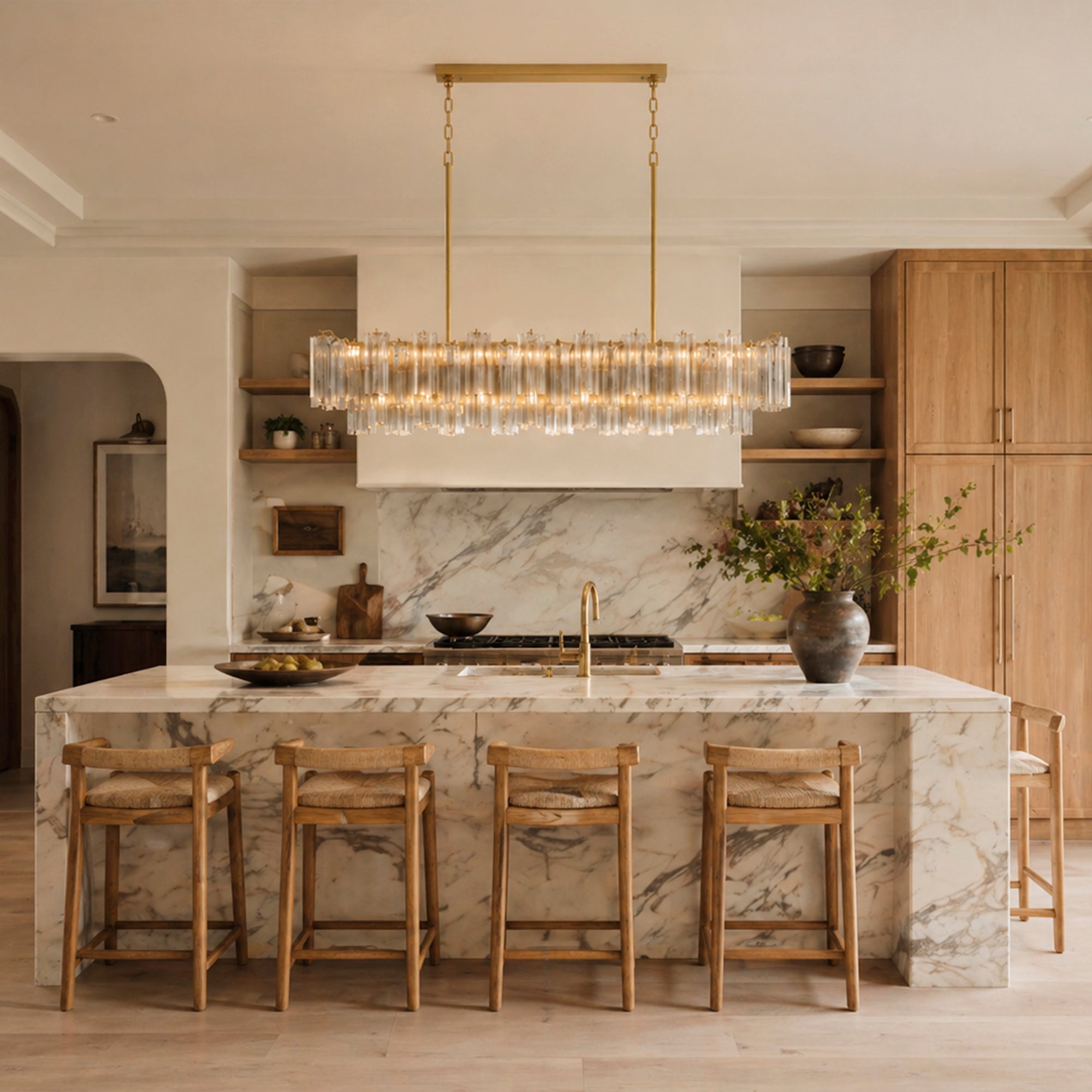 Addis Linear Chandelier by Meetlighting