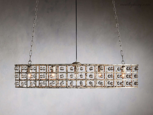 La Cage 5-Light Oval Chandelier-Meet Lighting