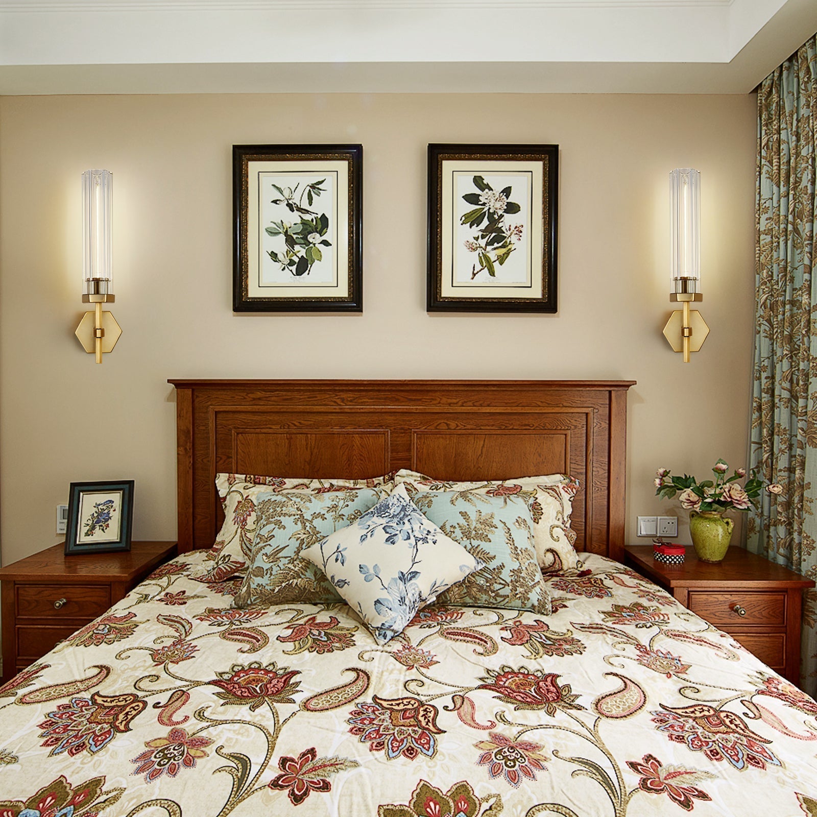 Lambert Hexagonal Sconce-Meet Lighting