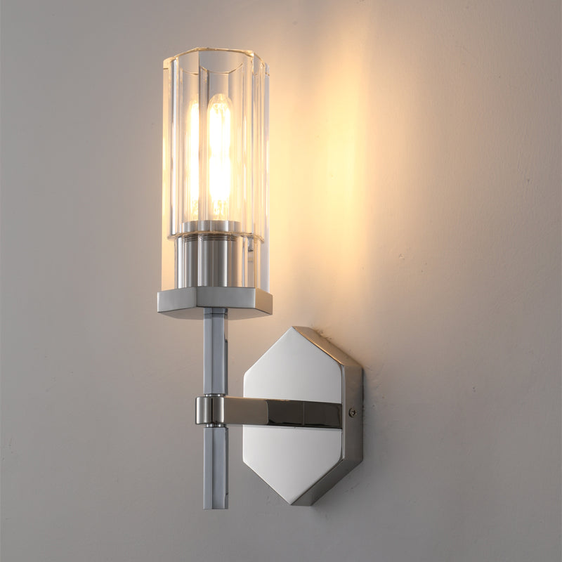 Lambert Hexagonal Sconce-Meet Lighting