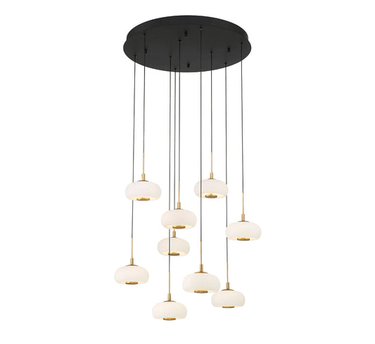 Lanterns 9 Light Round LED Chandelier