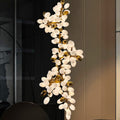 Large Branch Copper Chandelier with Grape Shape Bulbs Unique and Creative Light Fixture for Staircase/ Duplex/ High Ceiling Living Room/ Restaurant-MEET LIGHTING