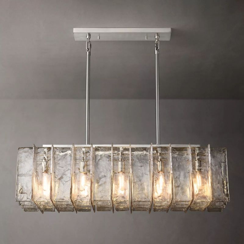 Latracy Rectangular Chandelier 49"-Meet Lighting