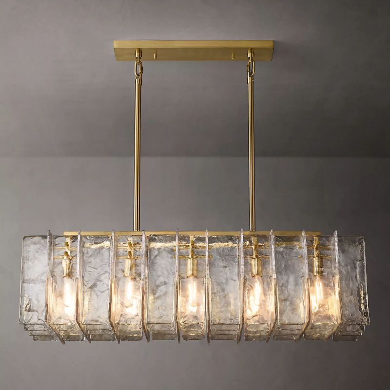 Latracy Rectangular Chandelier 49"-Meet Lighting