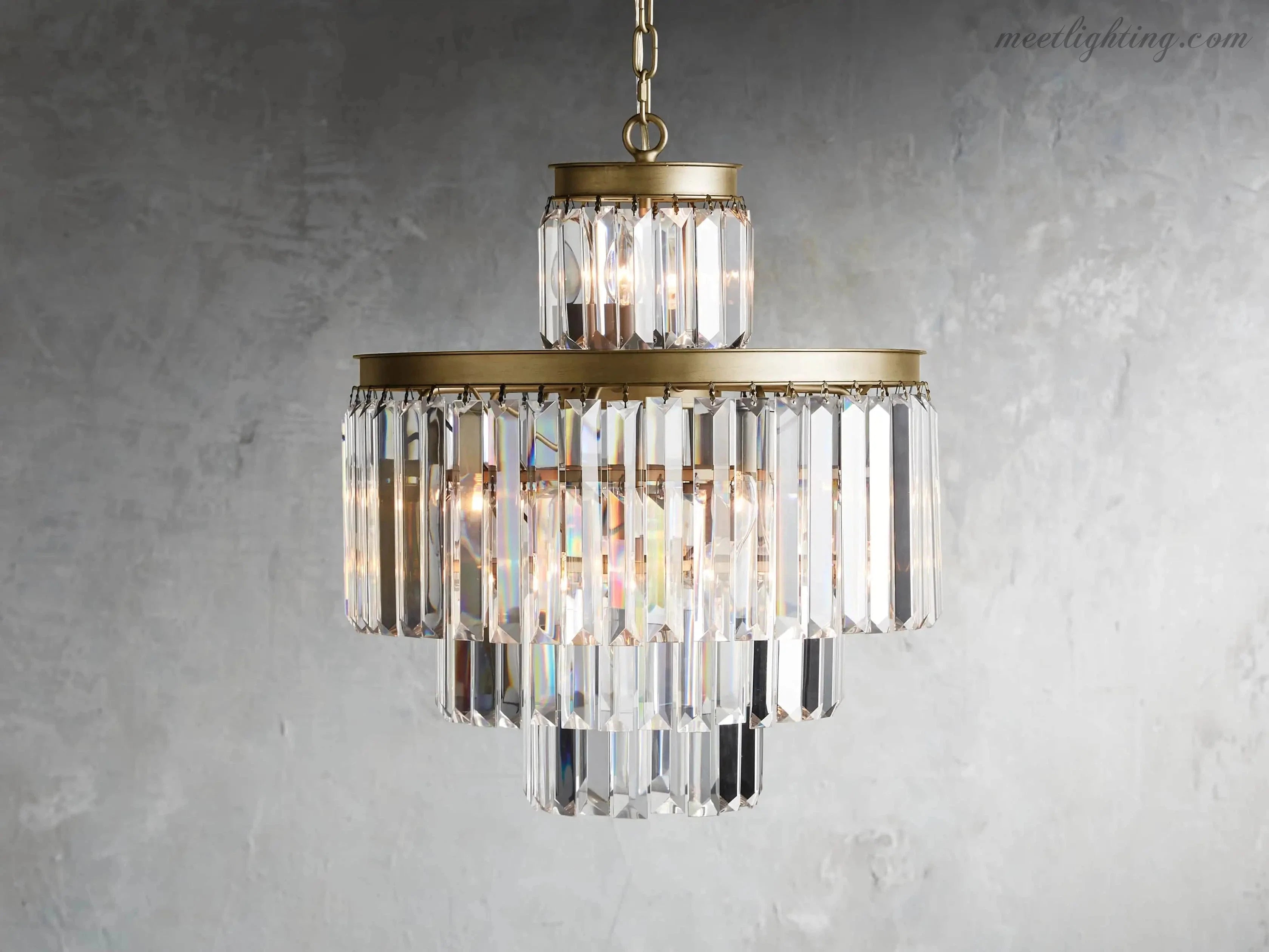Leyland 11-Light Crystal Chandelier-MEET LIGHTING