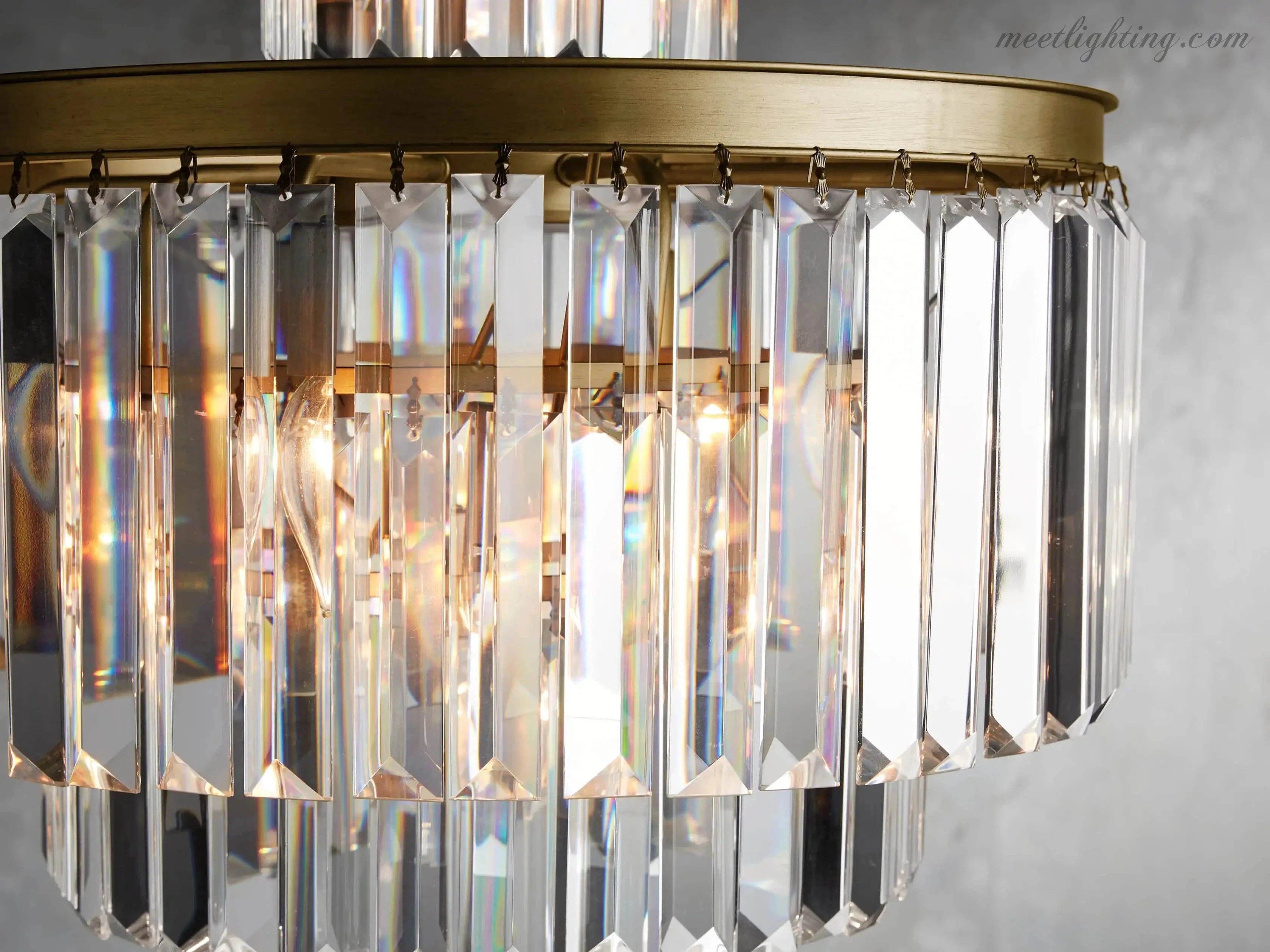 Leyland 11-Light Crystal Chandelier-MEET LIGHTING