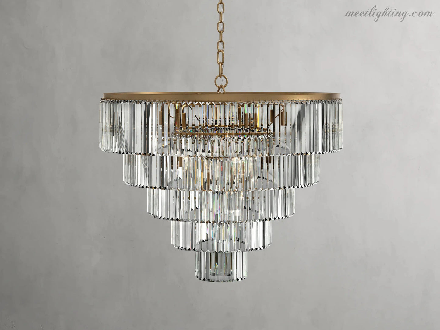 Leyland Tiered Round Chandelier-Meet Lighting