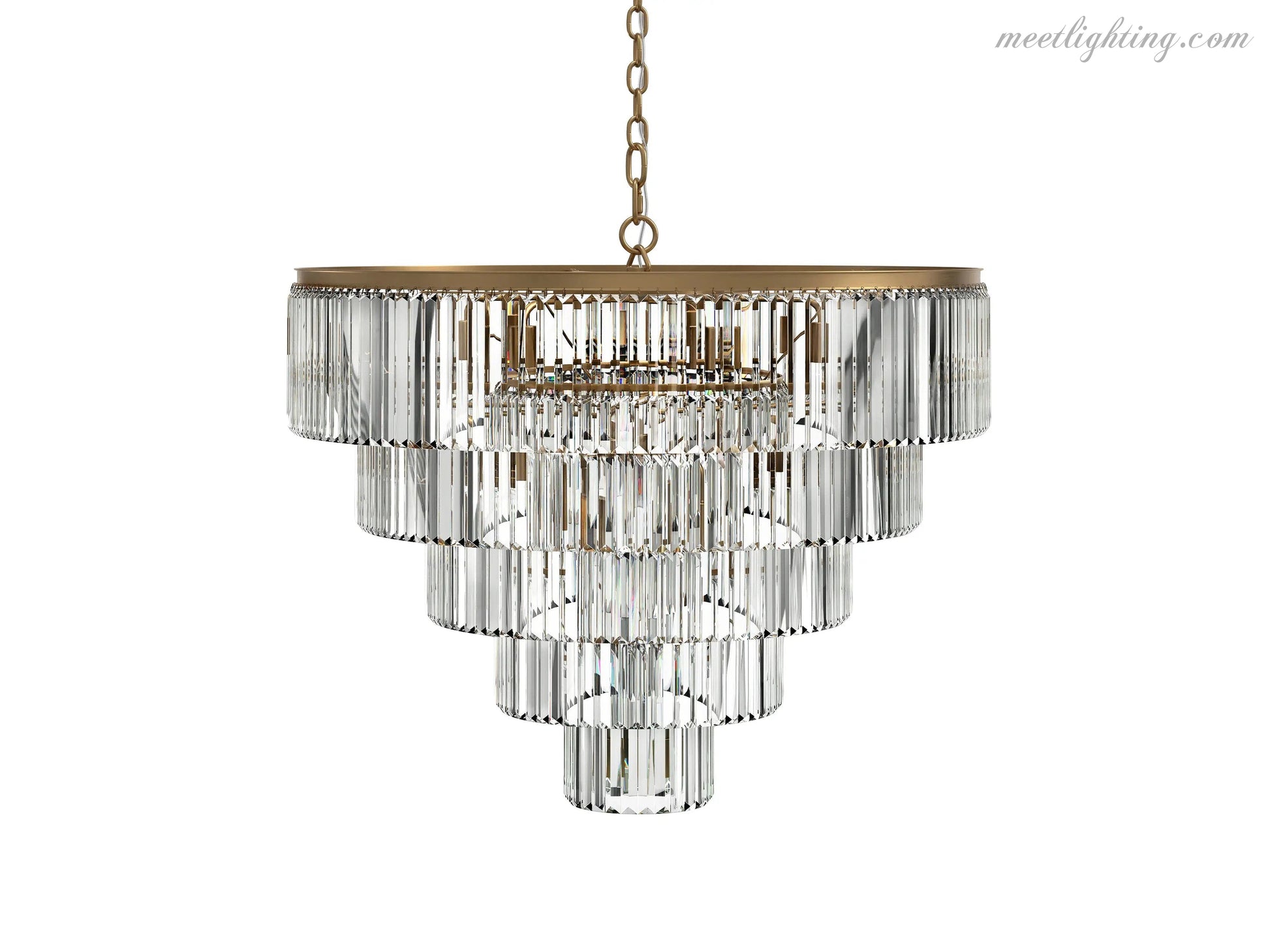 Leyland Tiered Round Chandelier-Meet Lighting