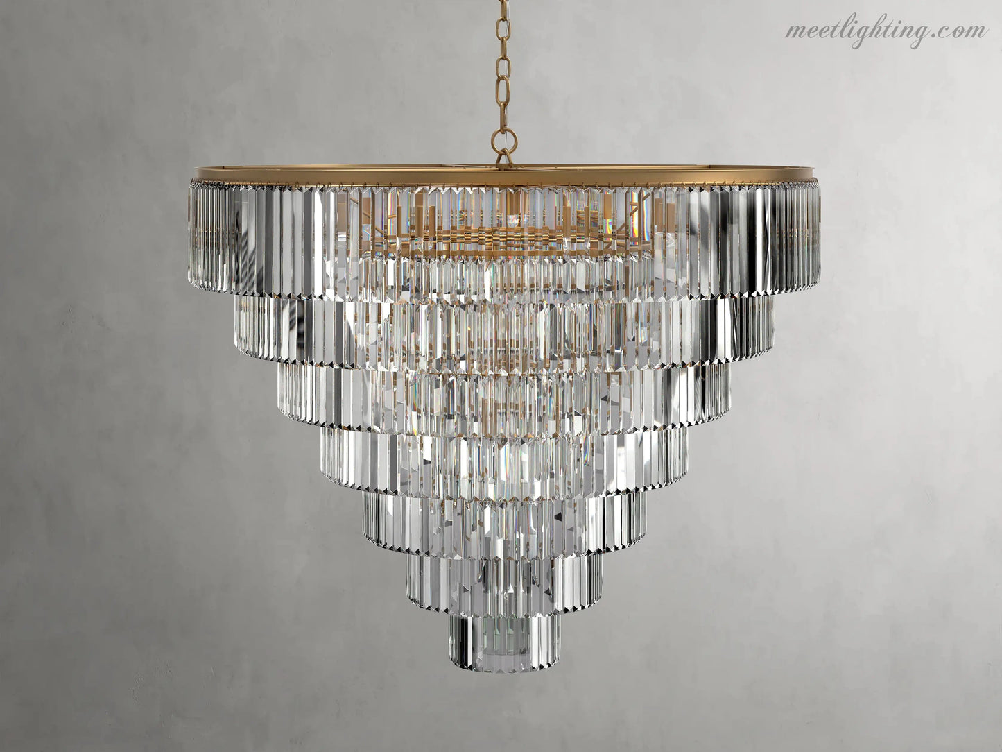 Leyland Tiered Round Chandelier-Meet Lighting