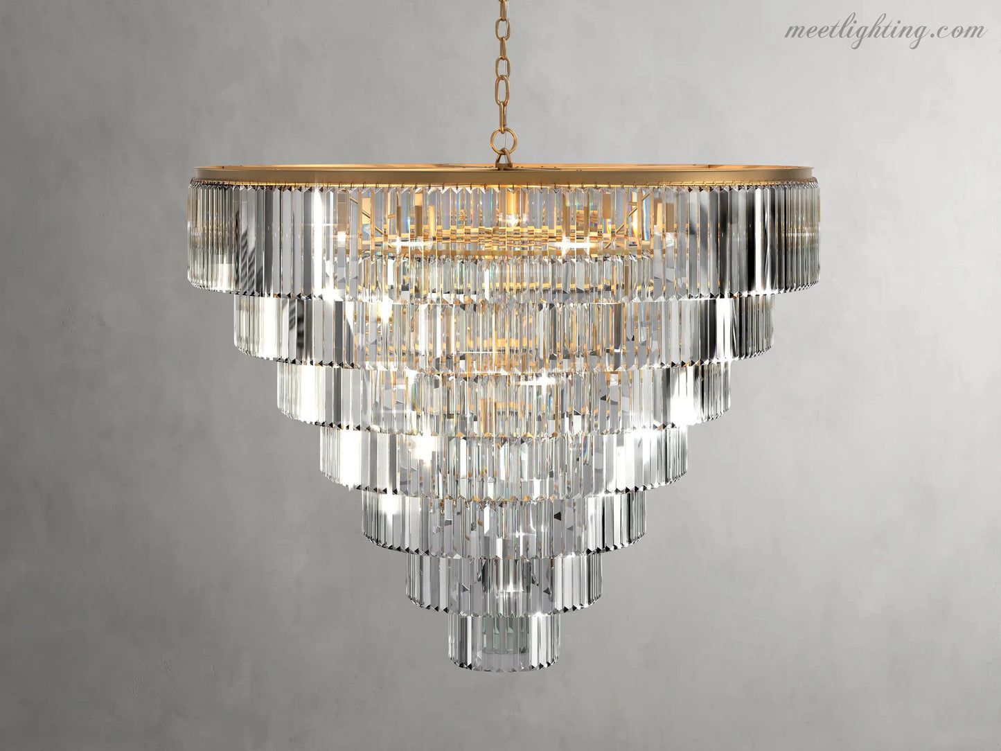 Leyland Tiered Round Chandelier-Meet Lighting