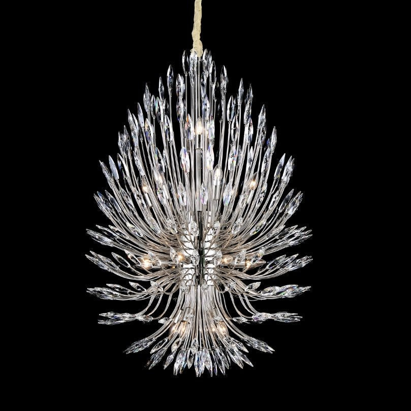 Lily Starburst Crystal Sputnik Chandelier 43"W-Meet Lighting