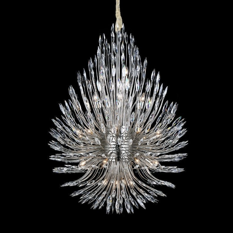 Lily Starburst Crystal Sputnik Chandelier 43"W-Meet Lighting