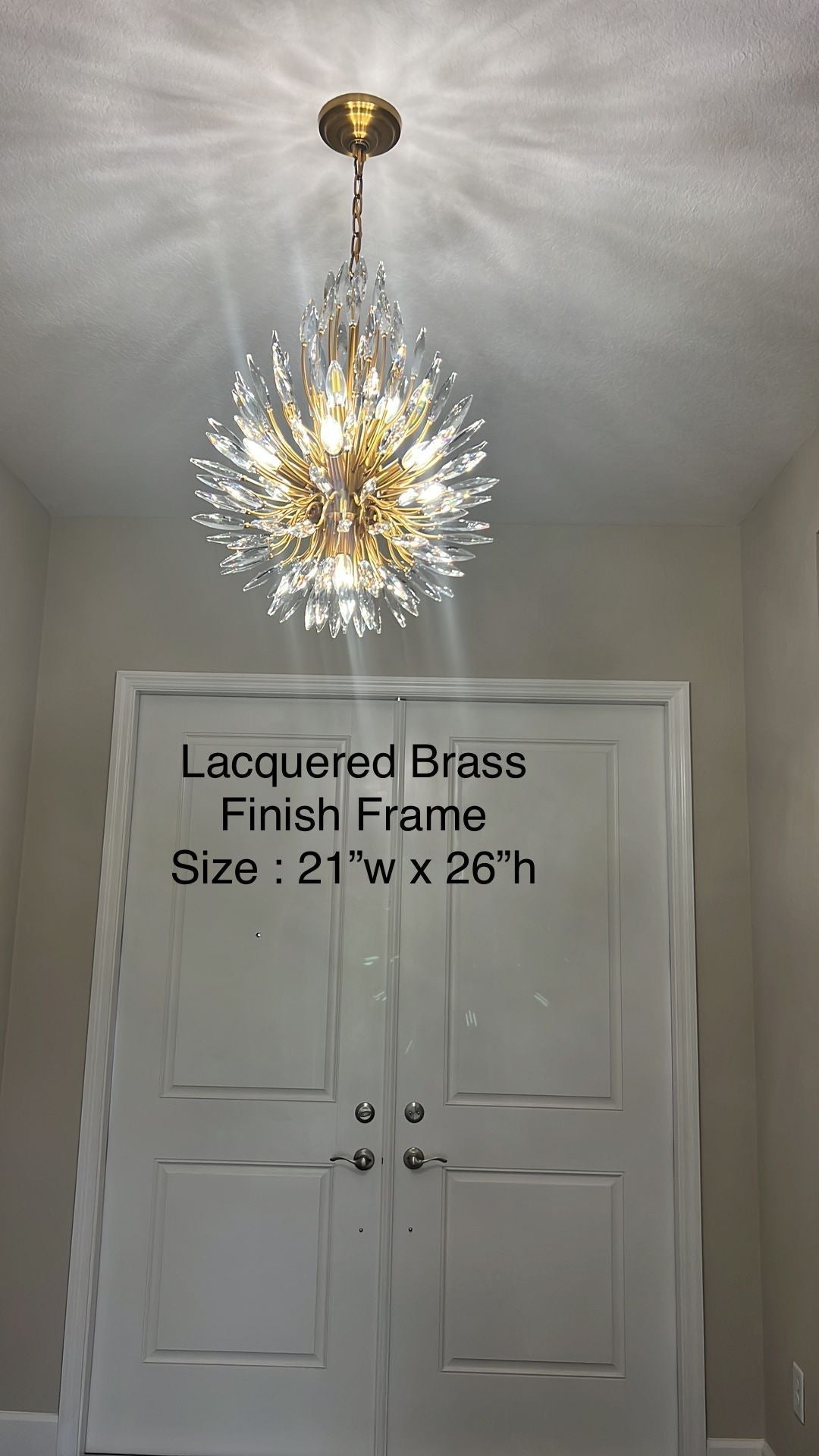 Lily Starburst Crystal Sputnik Chandelier-MEET LIGHTING