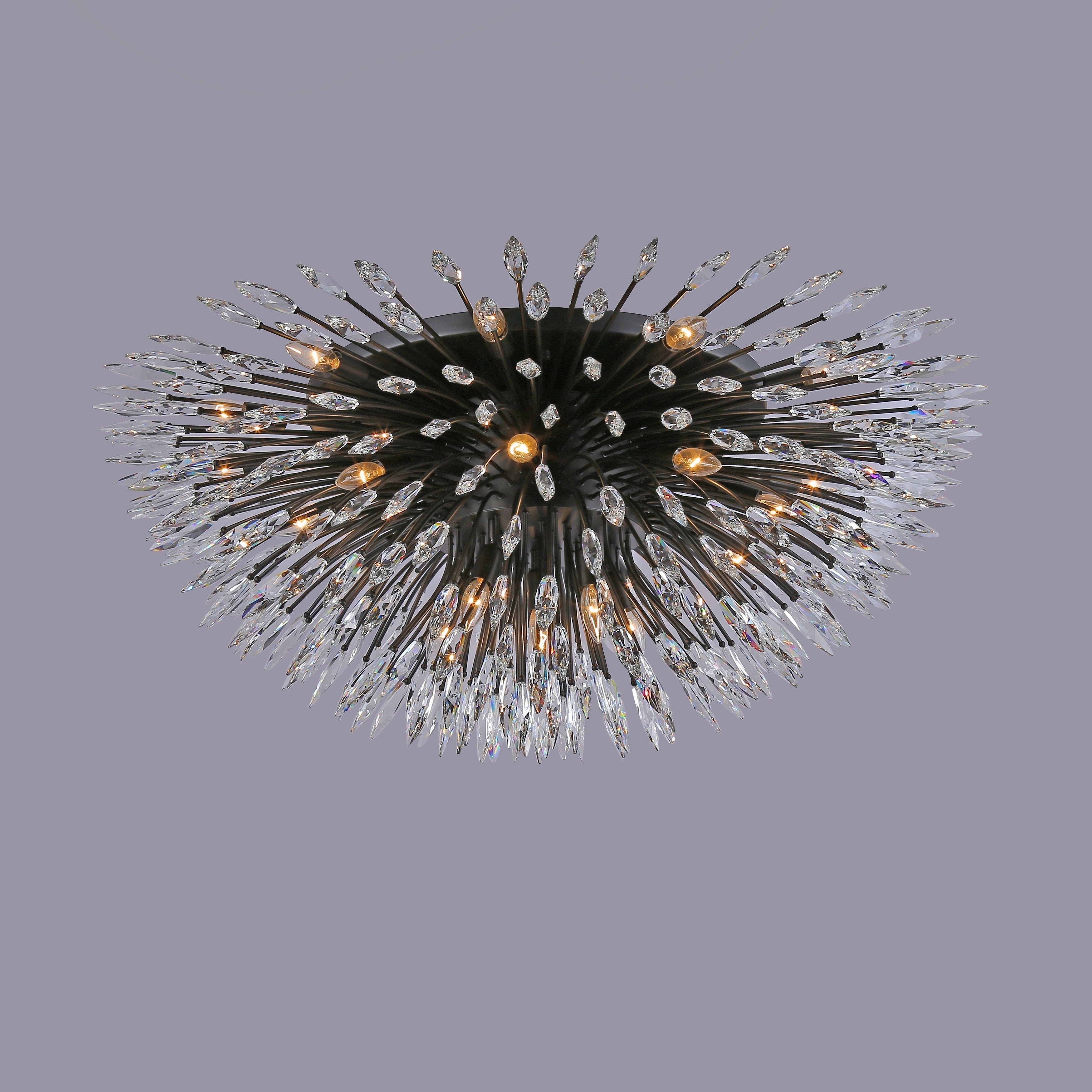 Lily Starburst Crystal Sputnik Flushmount-Meet Lighting