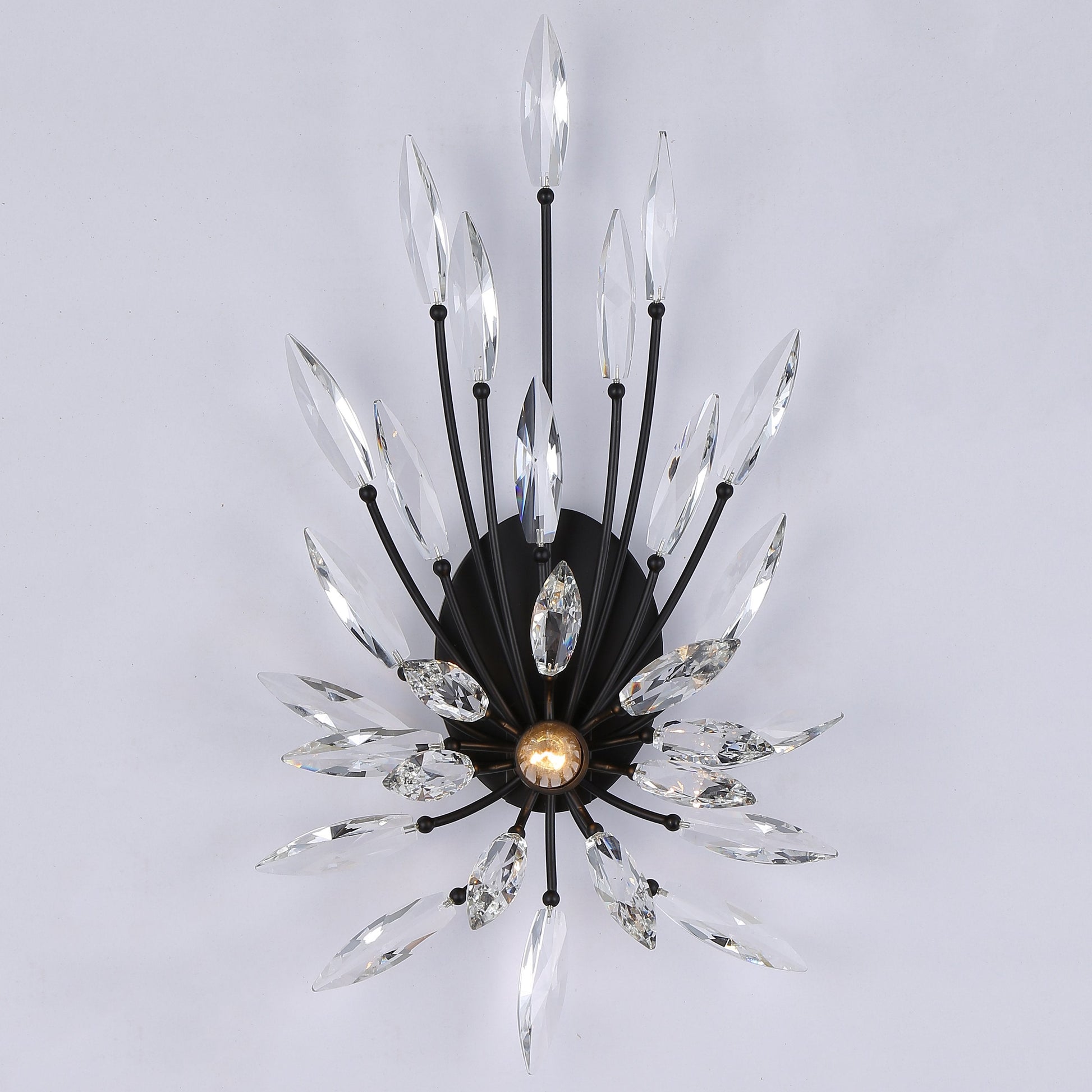 Lily Starburst Crystal Sputnik Wall Sconce-Meet Lighting