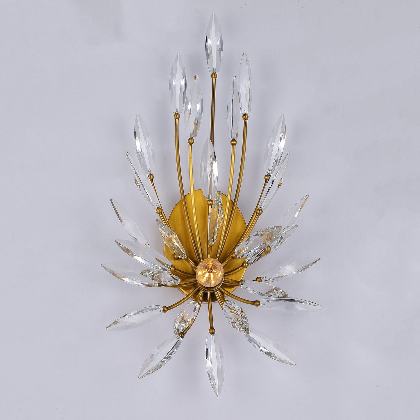 Lily Starburst Crystal Sputnik Wall Sconce-Meet Lighting